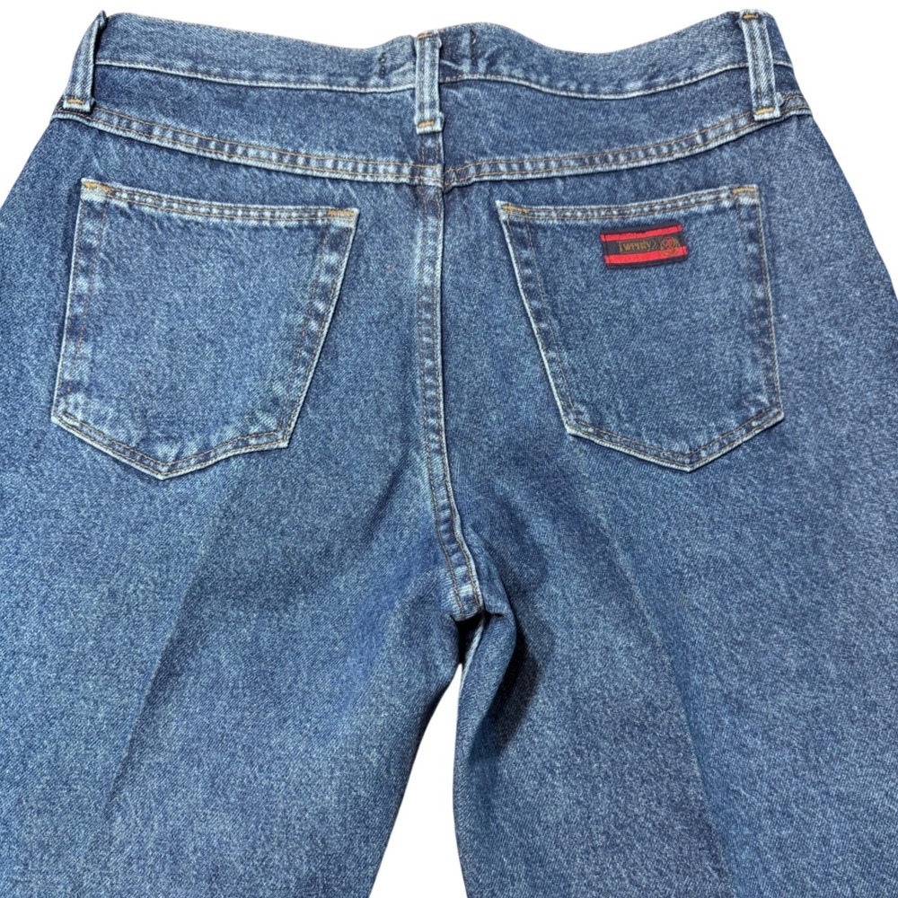 Wrangler TwentyX Tulsa Jeans Womens 11/12x36 Blue High Rise Western Boho Vintage